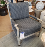 Spool Chair - Jiggy Indigo (17) 29W 35x 38H