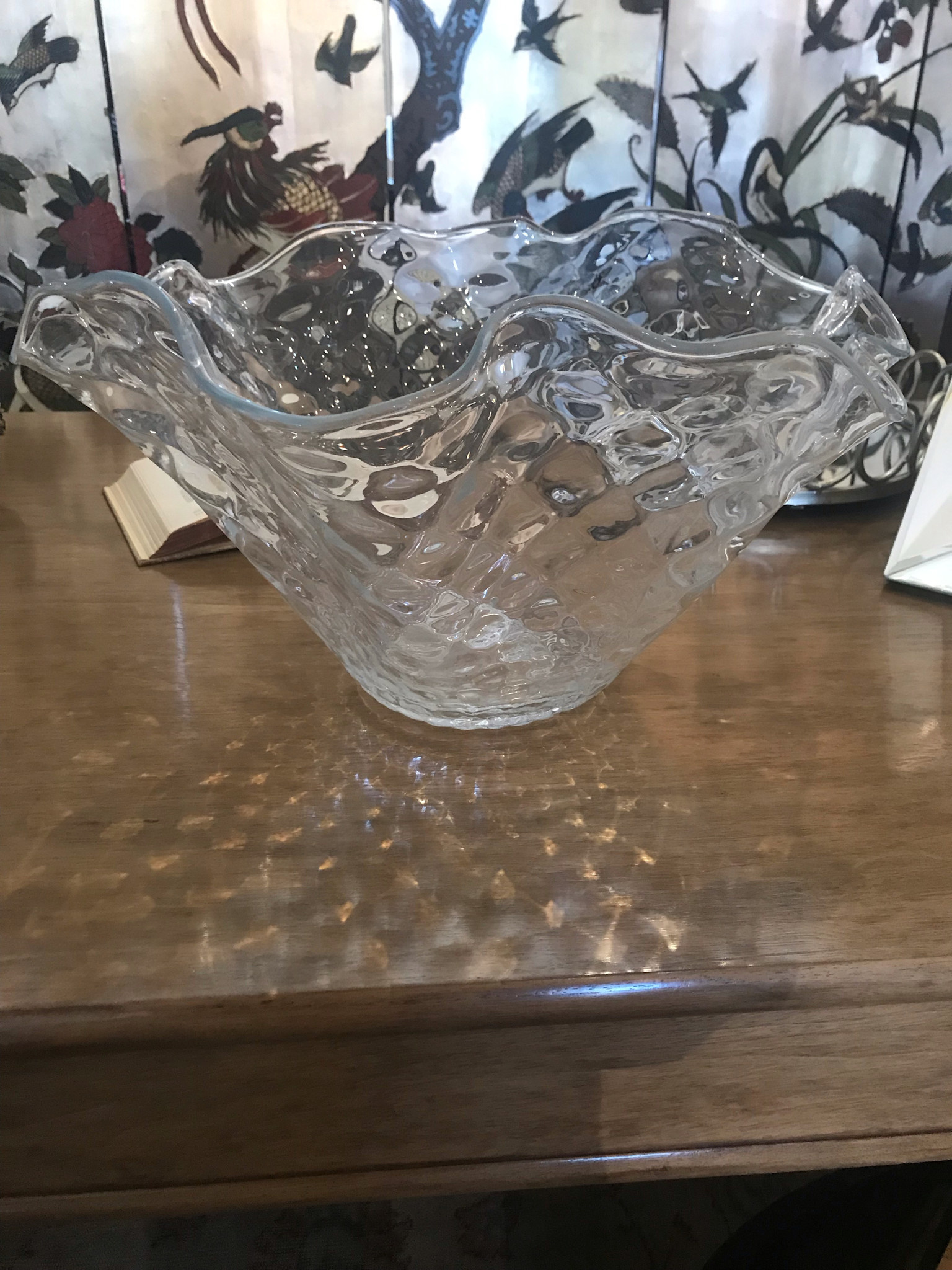 Glass bowl 9 1/2 "x16"