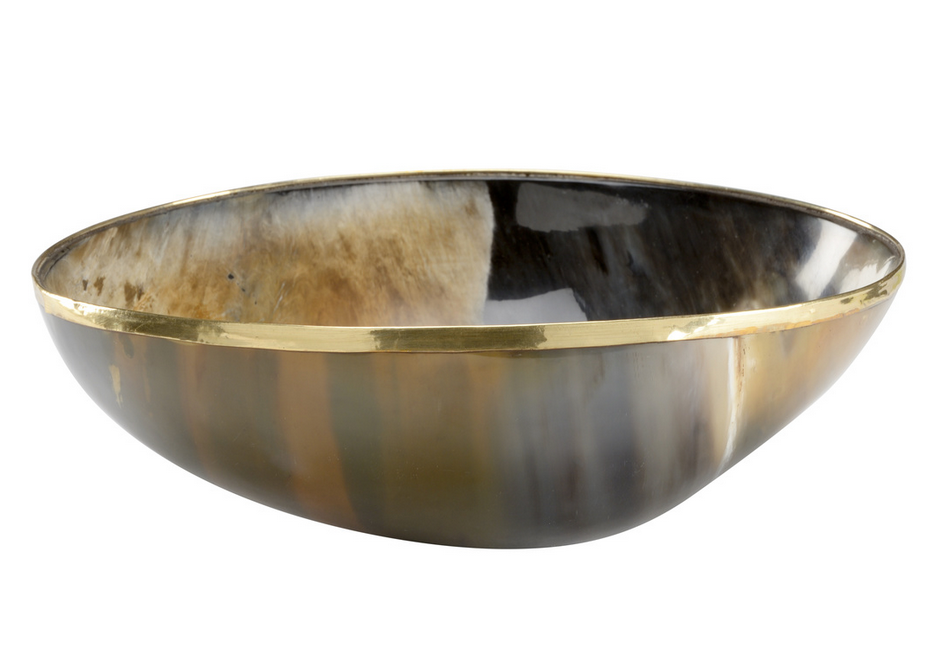 Bovidae Round Bowl (Lg) 3.3h x 9.5w x 9.5d