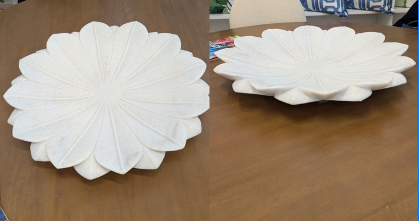Flower Plate (L) w) 24″ x (d) 24″ x (h) 4″ India Marble