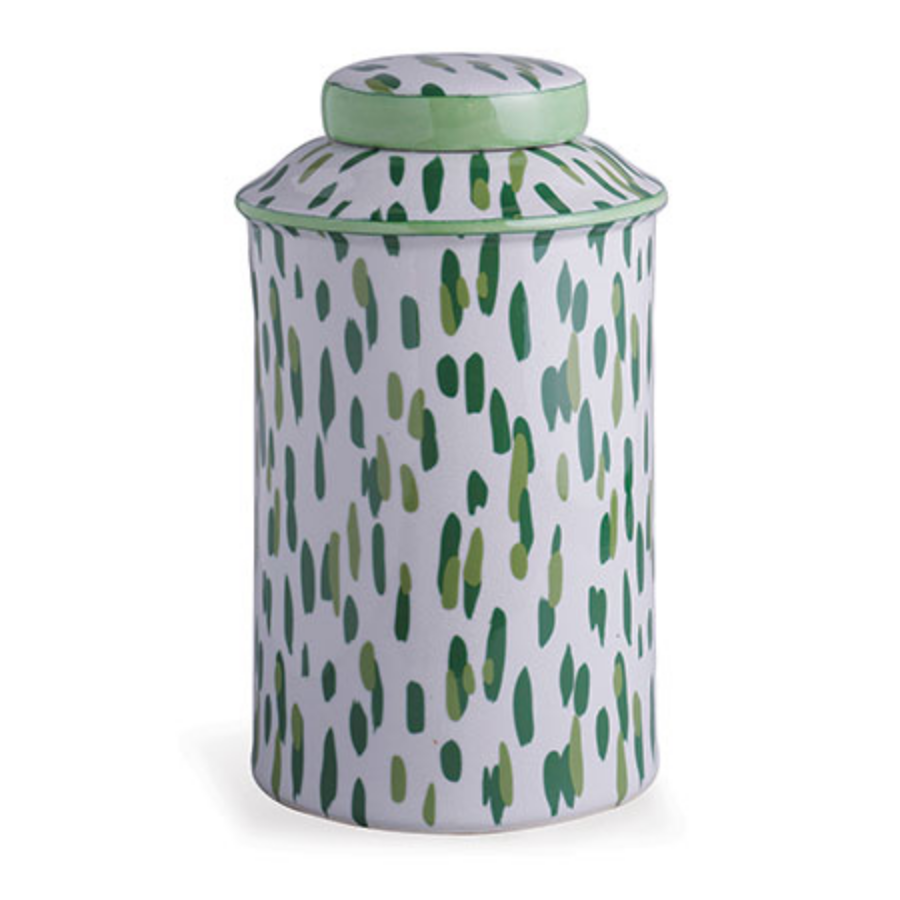 Mill Reef Palm Jar - 15"H x 9.5"D