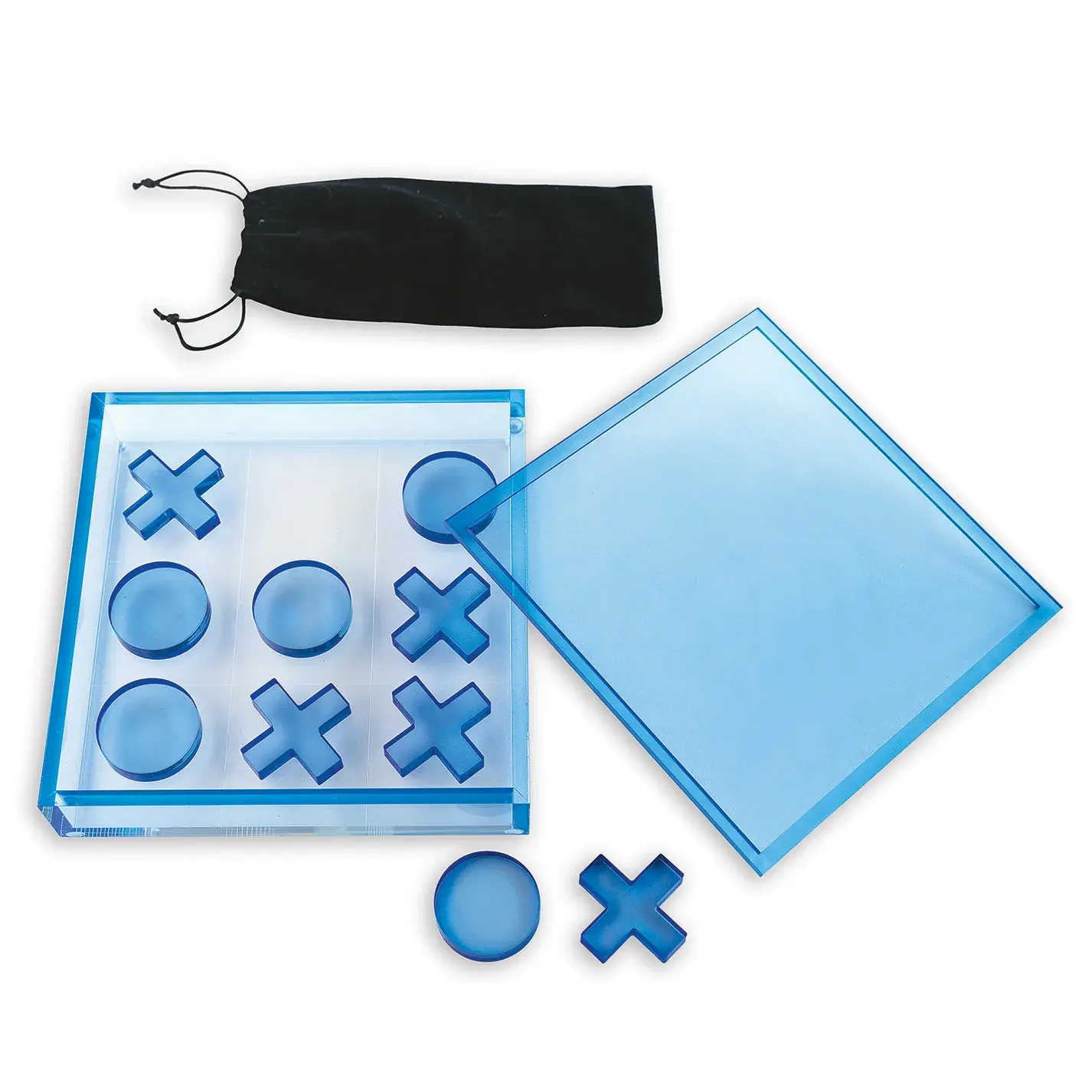 Tictactoe Blue Set 2"H X 9"W X 9"D