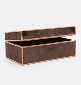 Shea Box in Walnut Vaneer - 18"W x 10"D x 8"