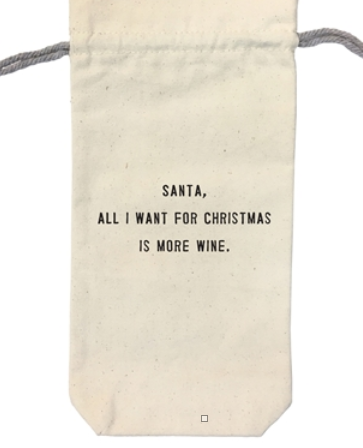 All I Want for Christmas Wine Bag