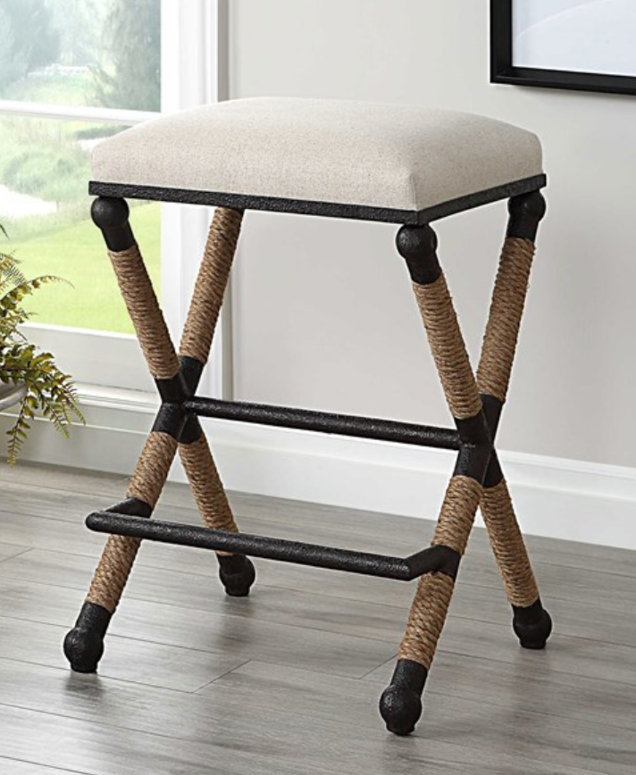 Firth Counter Stool, Oatmeal 19 W X 28 H X 19 D