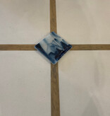 Blue Smoky Plate - 6" x 6"