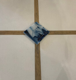Blue Smoky Plate - 6" x 6"