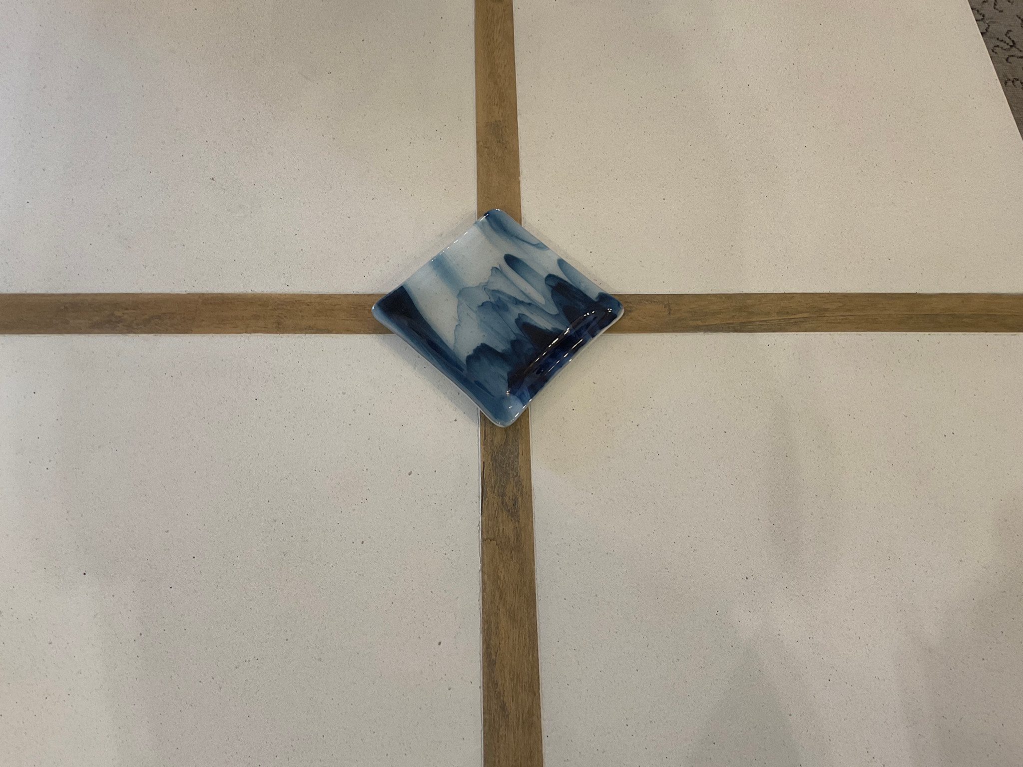 Blue Smoky Plate - 6" x 6"