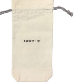 Naughty List Wine Bag
