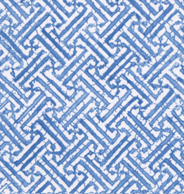 Fretwork Blue Napkin Cocktail