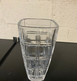 Plaid Glass Vase 9.6" Tall
