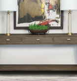 Three Drawer Console in Smoke 75"L x 18"D x 34"H