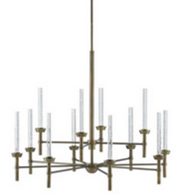 Endicott Chandelier H: 66.25" Dia: 36.6"