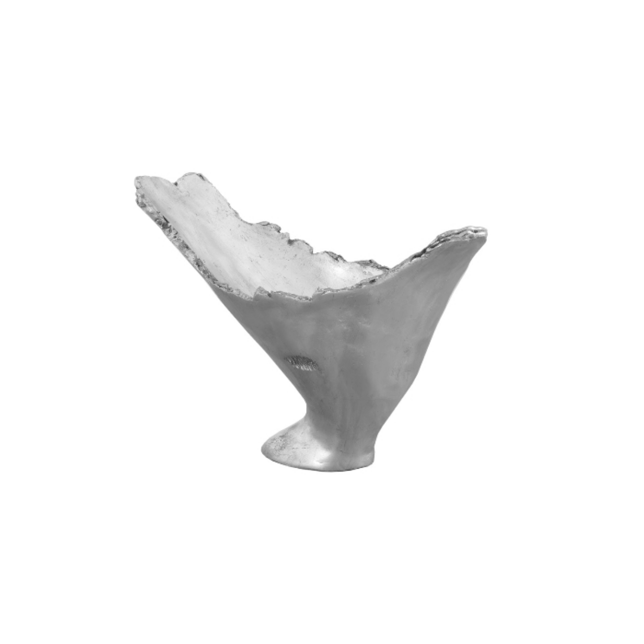 Burled Silver Vase -  20x11x14"H