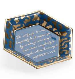 Honeycomb Jungle Verse Plate - Blue