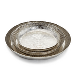 Medina Hand Hammered  Tray - MED - 3"H x 19.5"D