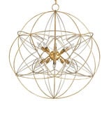 Zenda Gold Orb Chandelier 34"h x 34"dia.