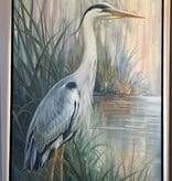 Vertical Blue Heron 1 by Brunelle 48"x24"