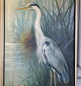 Vertical Blue Heron 2 by Brunelle 48"x24"