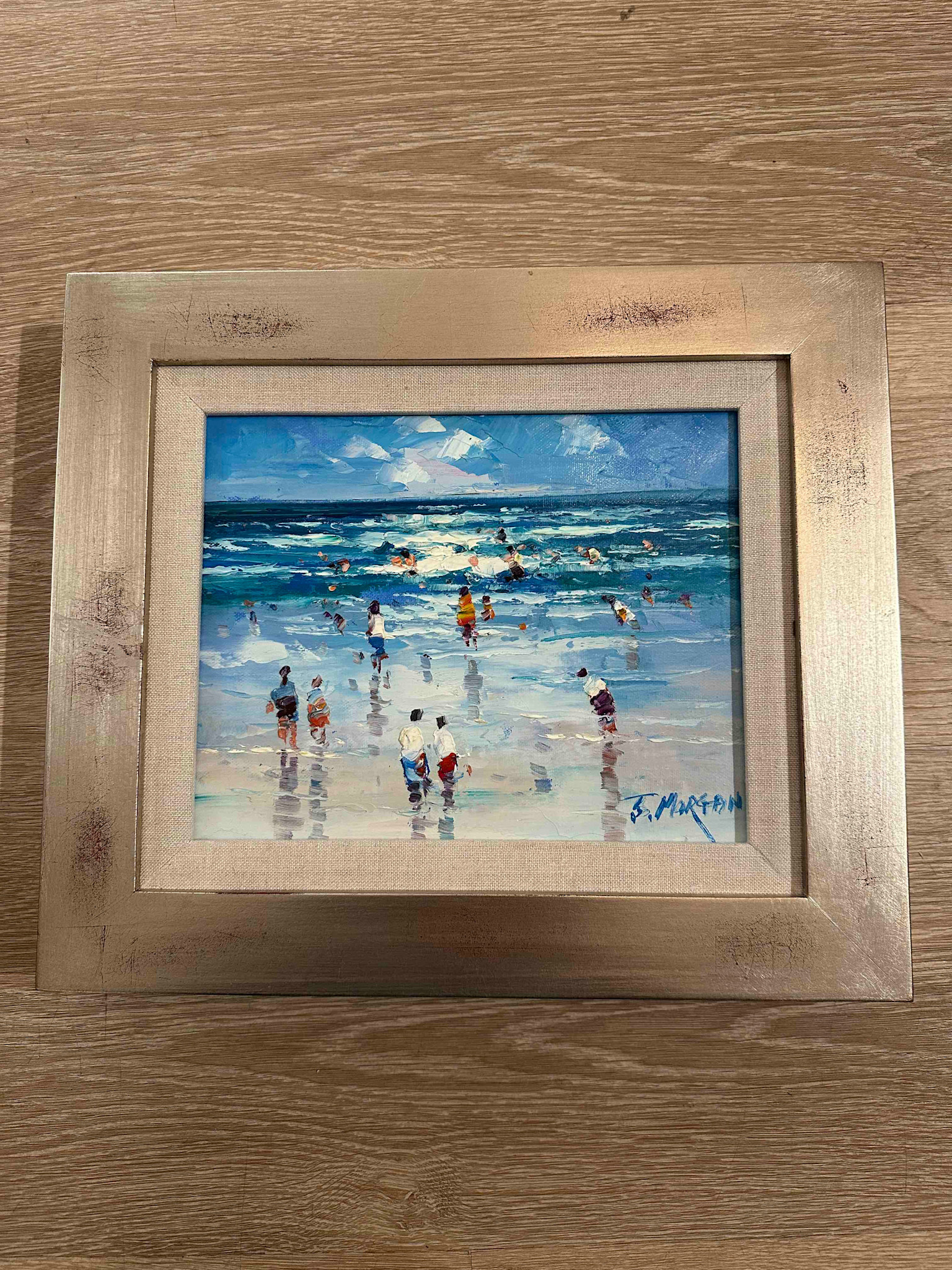Small Beach Scene I by J Morgan 8"x10"