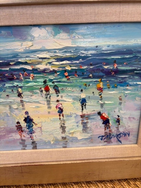 Small Beach Scene II by J Morgan 8"x10"