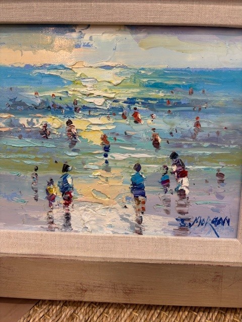 Small Beach Scene III by J Morgan 8"x10"