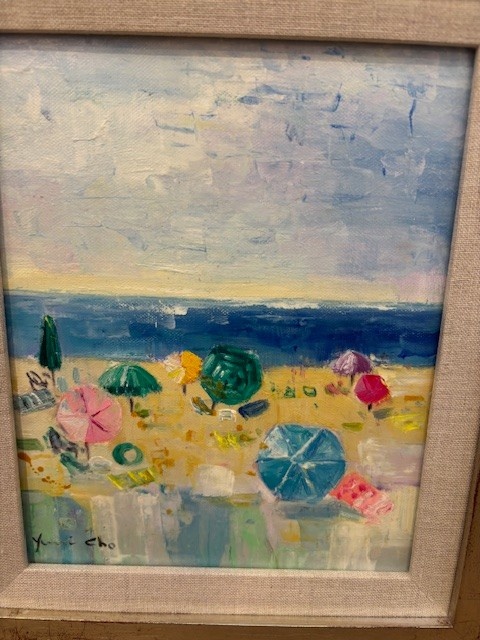 Vertical Beach Umbrellas II by Cho 8"x10"
