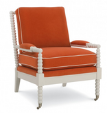Spool Chair in Nature Trail Serene with Teddy Bear Finish - 29" x 35" x 38"