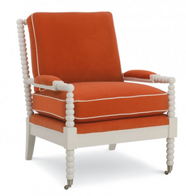 Spool Chair in Nature Trail Serene with Teddy Bear Finish - 29" x 35" x 38"