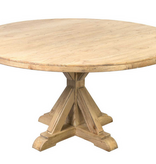 Farmhouse 60" Round Solid  Pine Dining Table