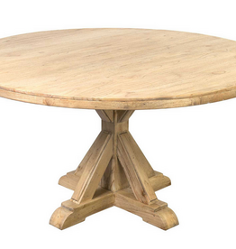 Farmhouse 60" Round Solid  Pine Dining Table