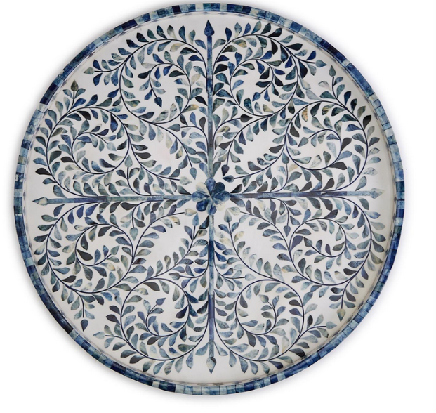 Jaipur Palace Blue/ Wht 24" dia