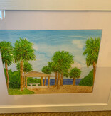 Rest Stop Over the Bridge Wabasso 22"W x 18.5"H Water color print