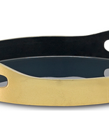 Riya Navy Small Tray H: 2.5" Dia: 12"