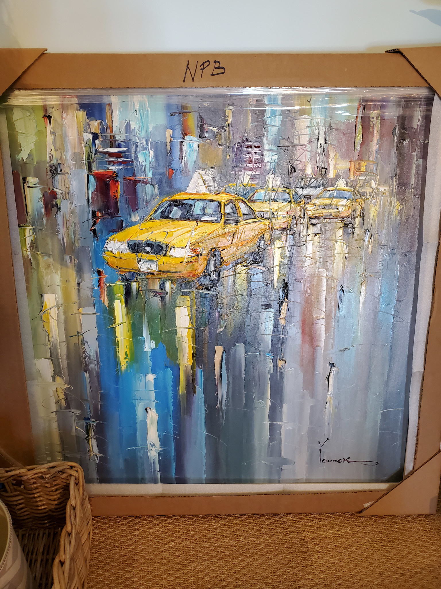 NYC Taxi 41" x 41"- Younok