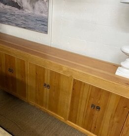 Natural Elm Wood Console 99" x18" x 34"