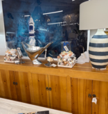 Natural Elm Wood Console 99" x18" x 34"
