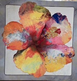 Yellow Hibiscus 39" x 39"