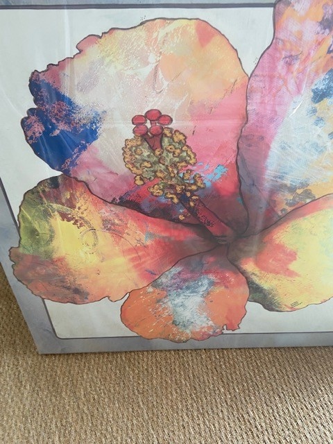 Yellow Hibiscus 39" x 39"