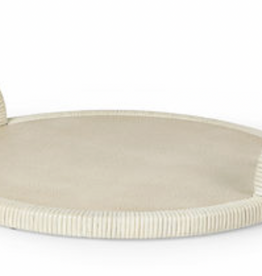 Bermuda Faux Shagreen Tray 24"d x 5"h