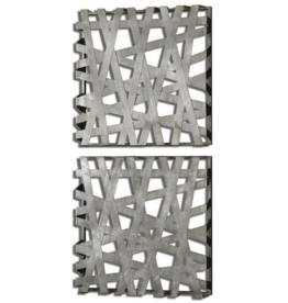 Alita Metal Wall Decor, S/2 -  21 W X 21 H X 3 D (in)