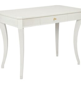 Mademoiselle Desk: Shell White 42"W x 24"D x 31"H
