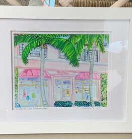 Lilly Pulitzer Flagship Store Palm Beach print 13”x16”