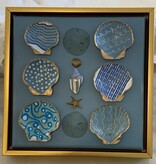 Blue Shell Collage 2   9" x 9"