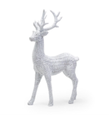 Basketweave Winter Deer Dècor - Resin