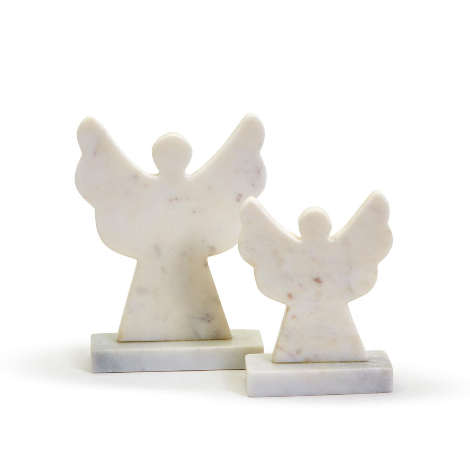 Marble White Set of 2 Christmas Angels Dècor
