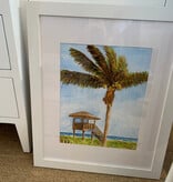 Lifeguard Stand South 3 Delray Beach, Fl 18x22h Watercolor Print