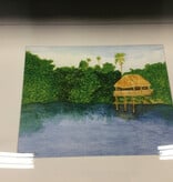 Chickee Hut Lake Ida, Fl 18X22H Watercolor Print