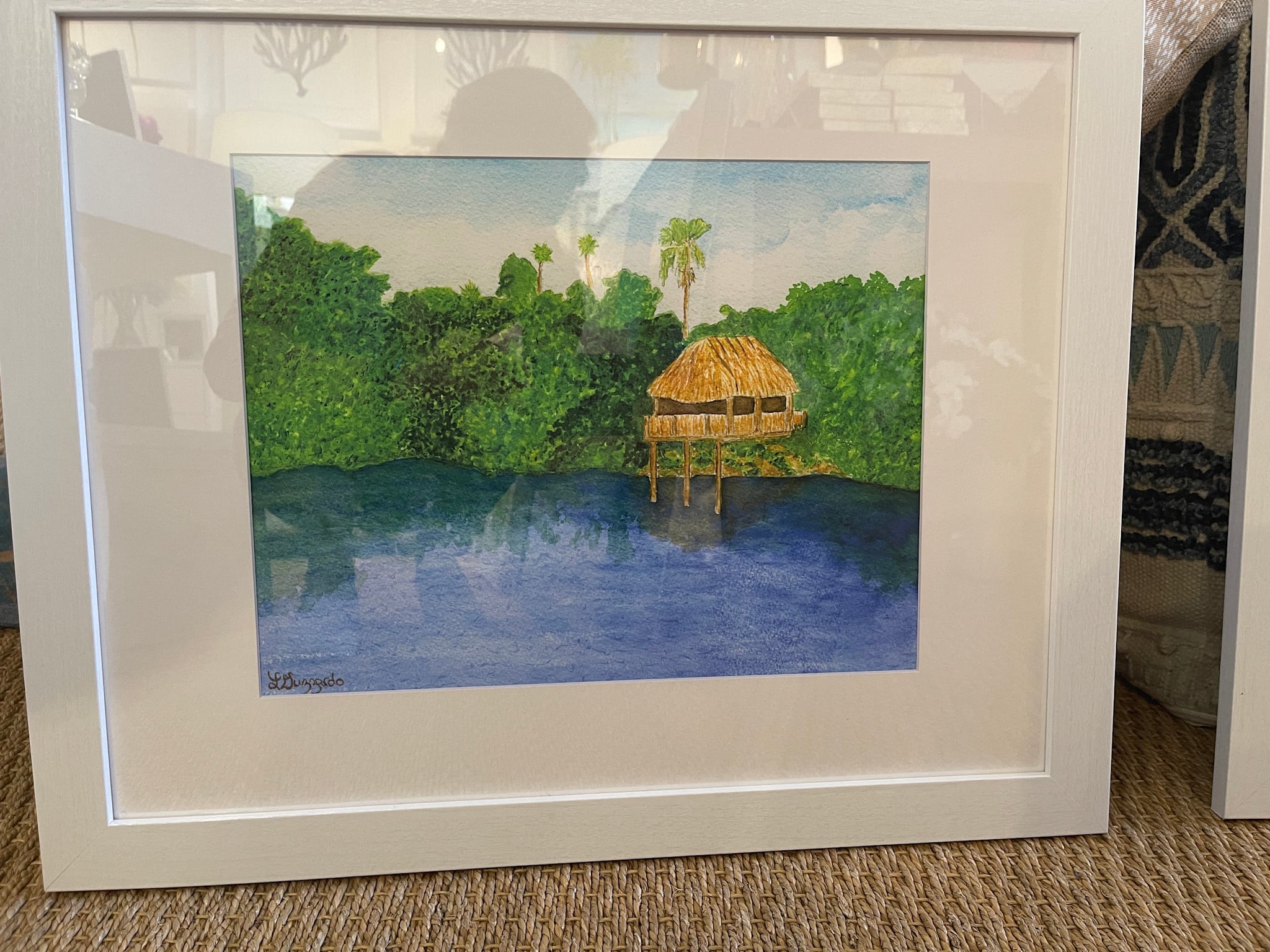 Chickee Hut Lake Ida, Fl 18X22H Watercolor Print