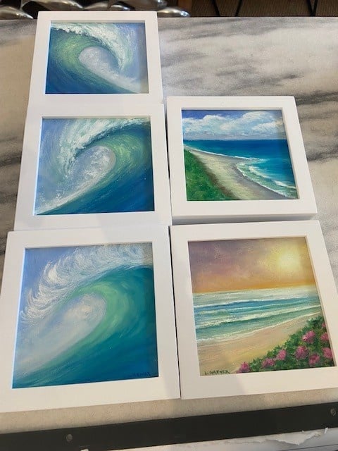 Assorted Coastal Orig. Oil 7"x7"